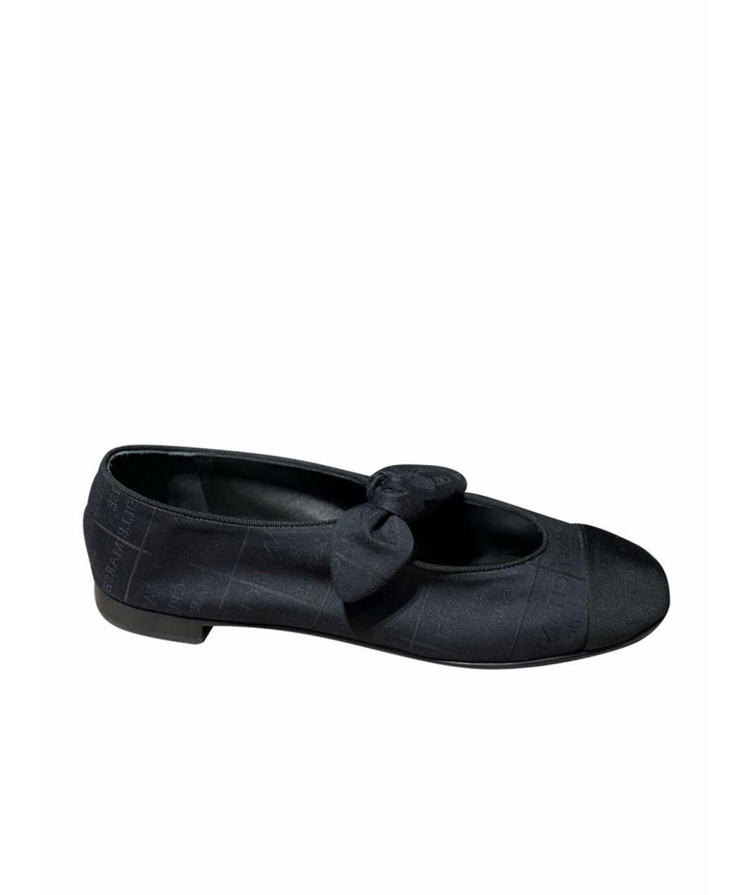 CHANEL Черные кожаные балетки, фото 1