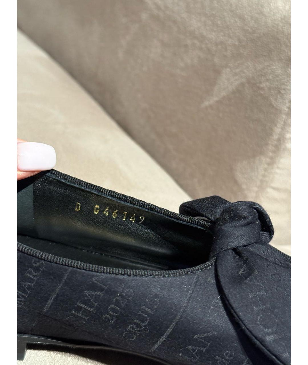 CHANEL Черные кожаные балетки, фото 6