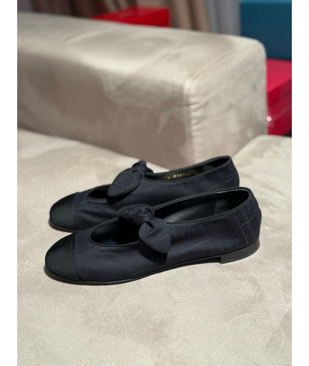 CHANEL Черные кожаные балетки, фото 9