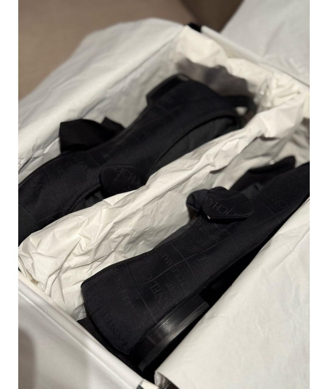 CHANEL Черные кожаные балетки, фото 3