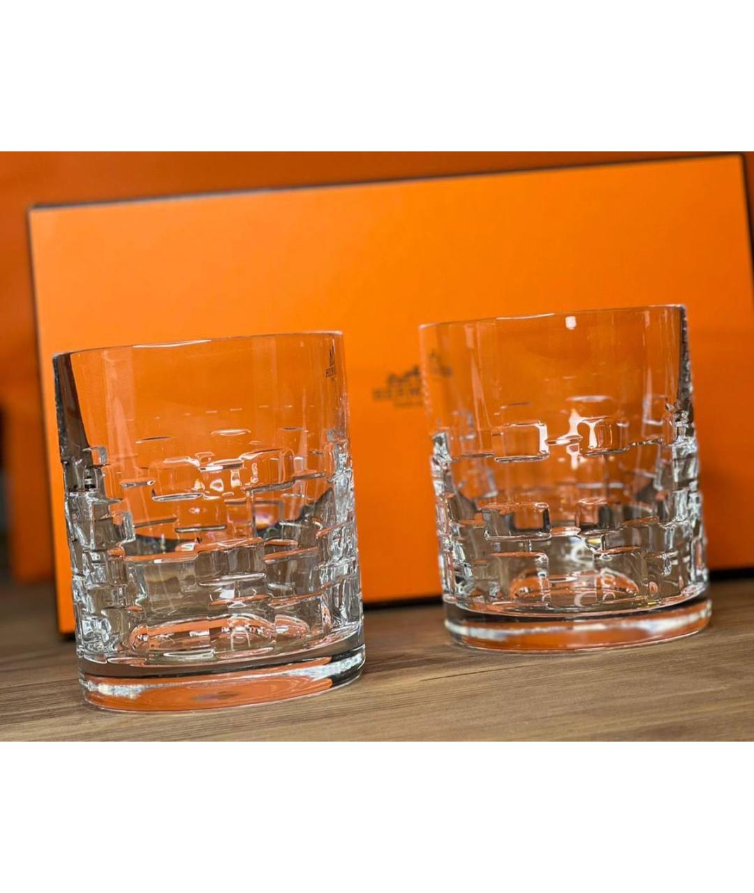 HERMES Стеклянный стакан для виски, фото 4