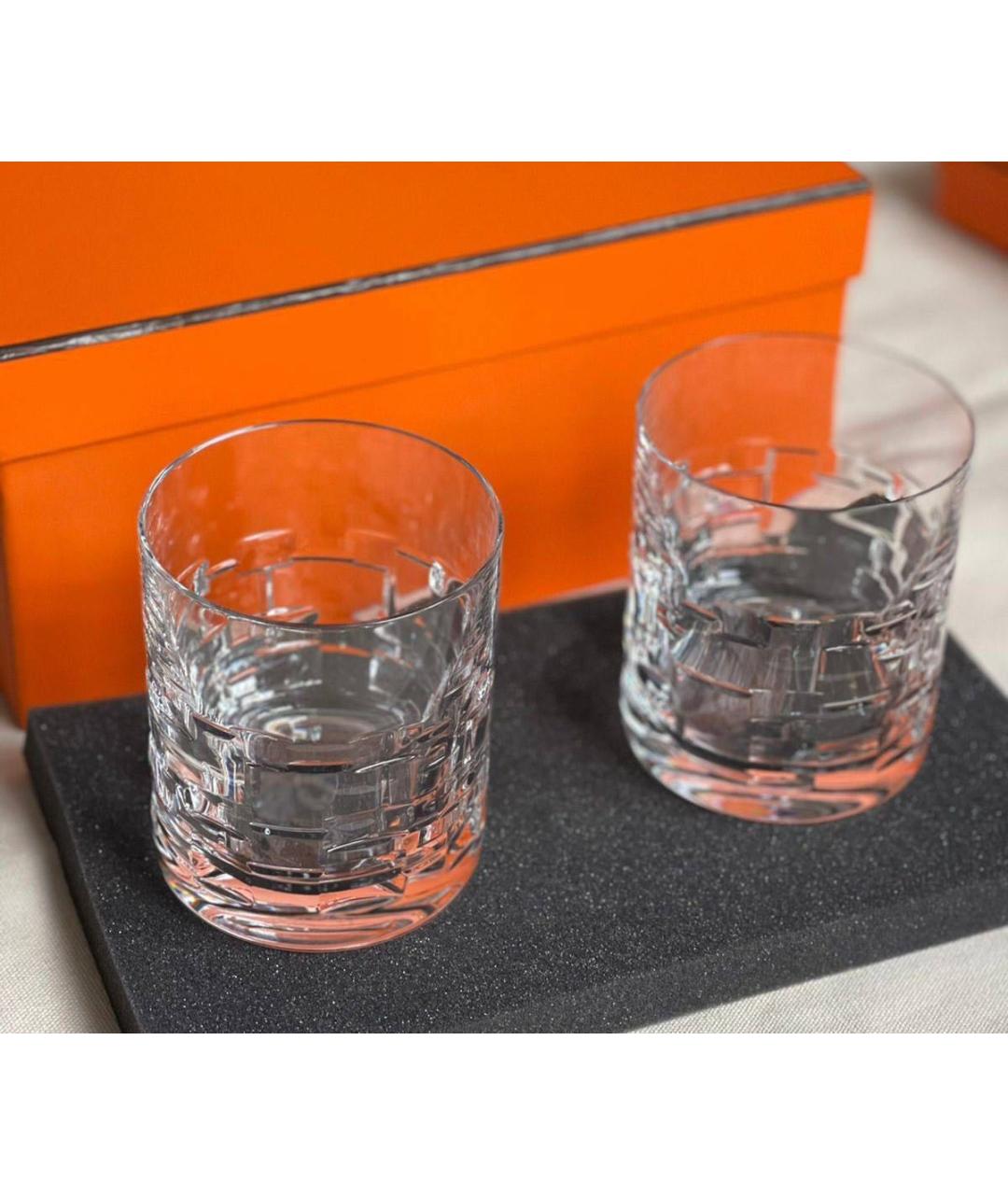 HERMES Стеклянный стакан для виски, фото 2