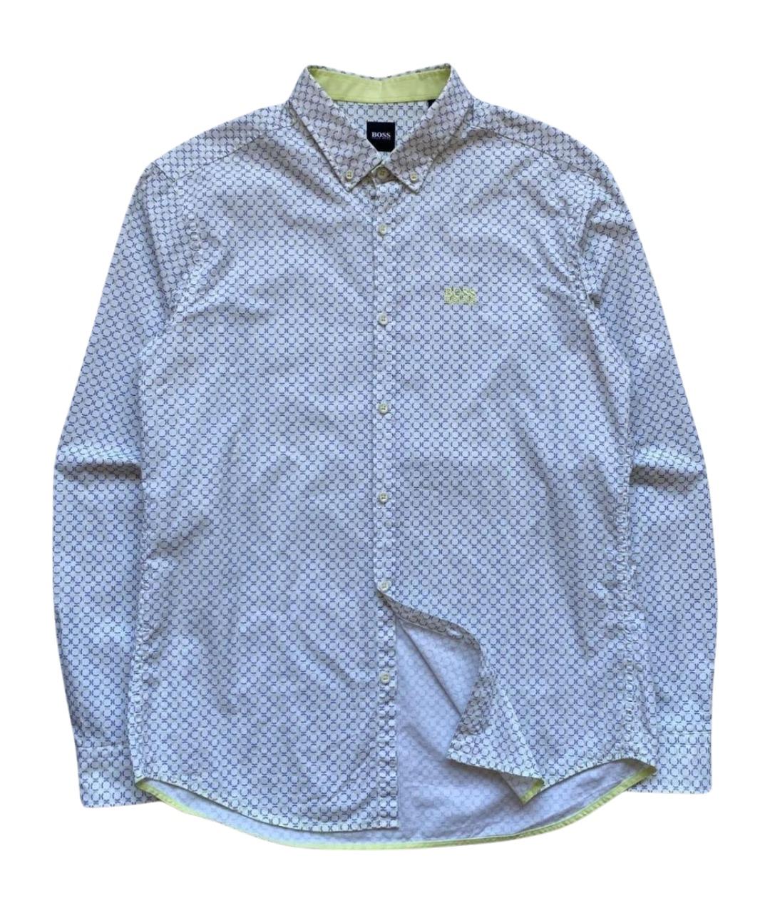 HUGO BOSS Белая хлопковая кэжуал рубашка, фото 1