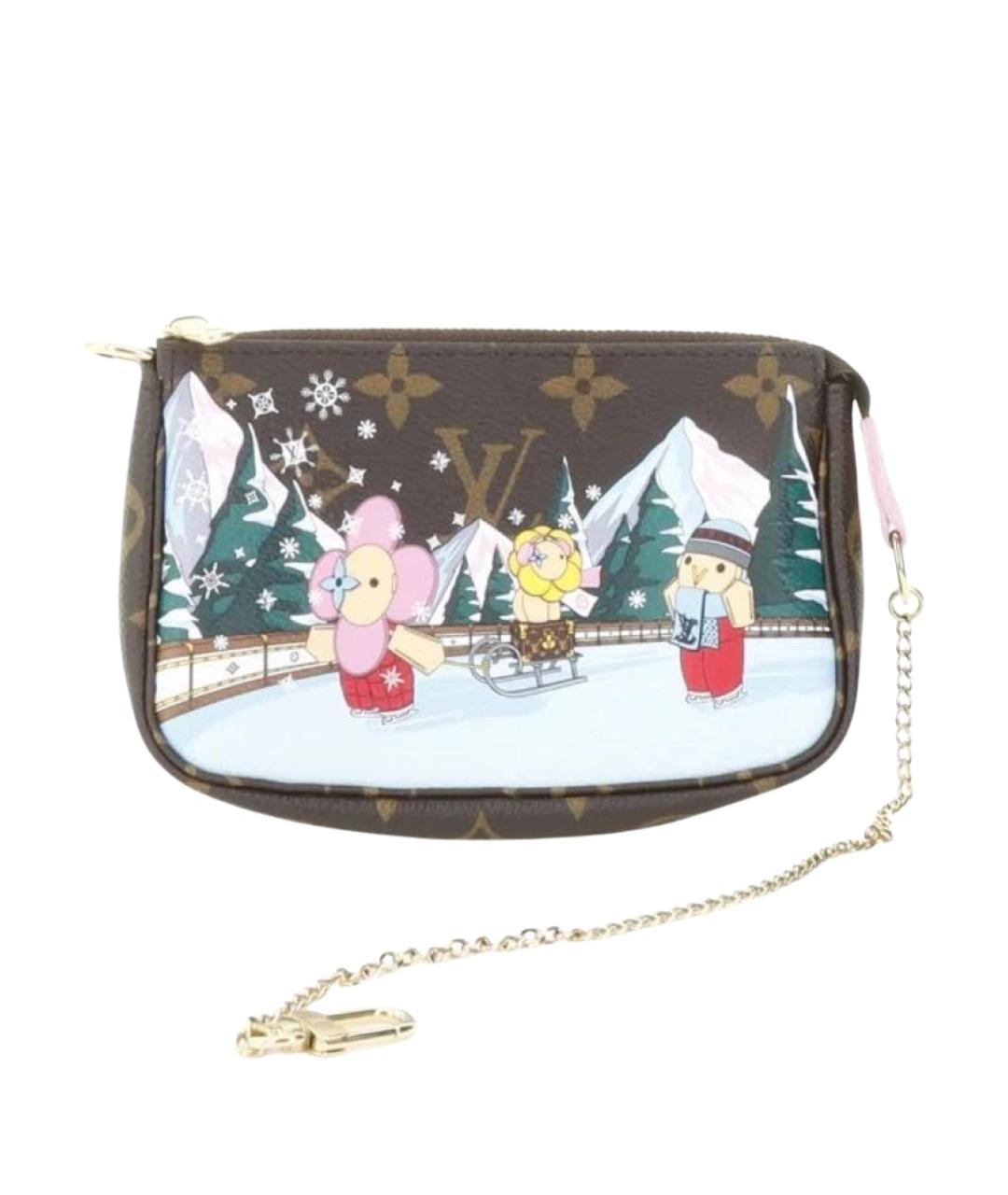 LOUIS VUITTON Коричневая сумка с короткими ручками, фото 1