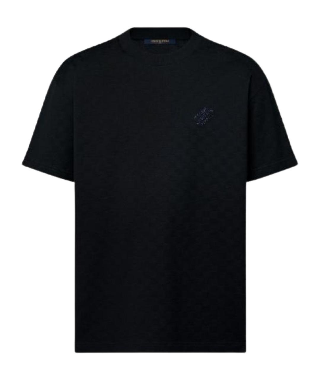 LOUIS VUITTON Синяя хлопковая футболка, фото 1