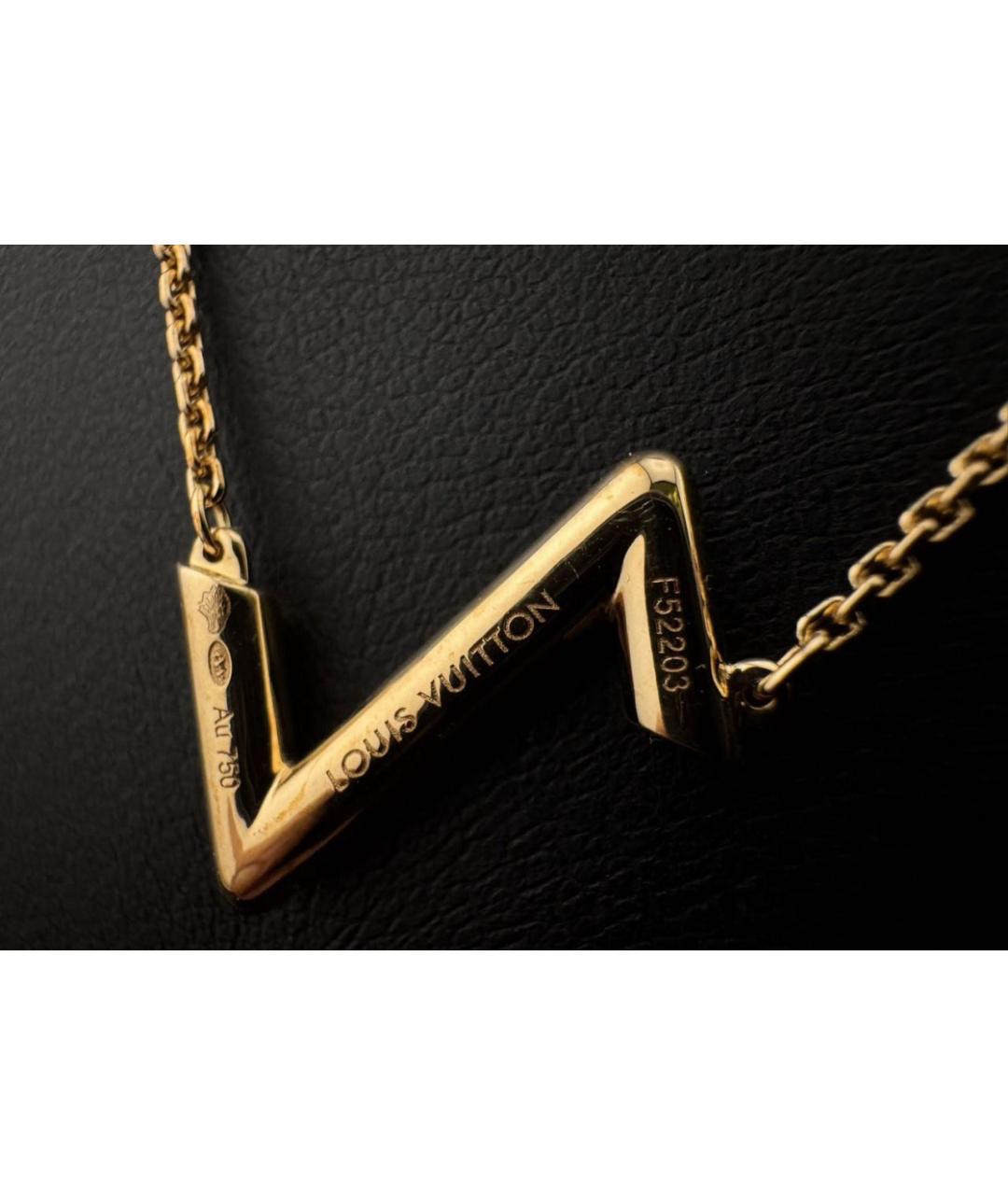 LOUIS VUITTON Золотая подвеска из желтого золота, фото 4