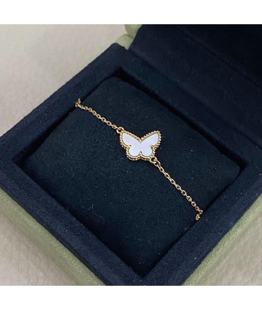 VAN CLEEF & ARPELS Белый браслет из желтого золота, фото 4