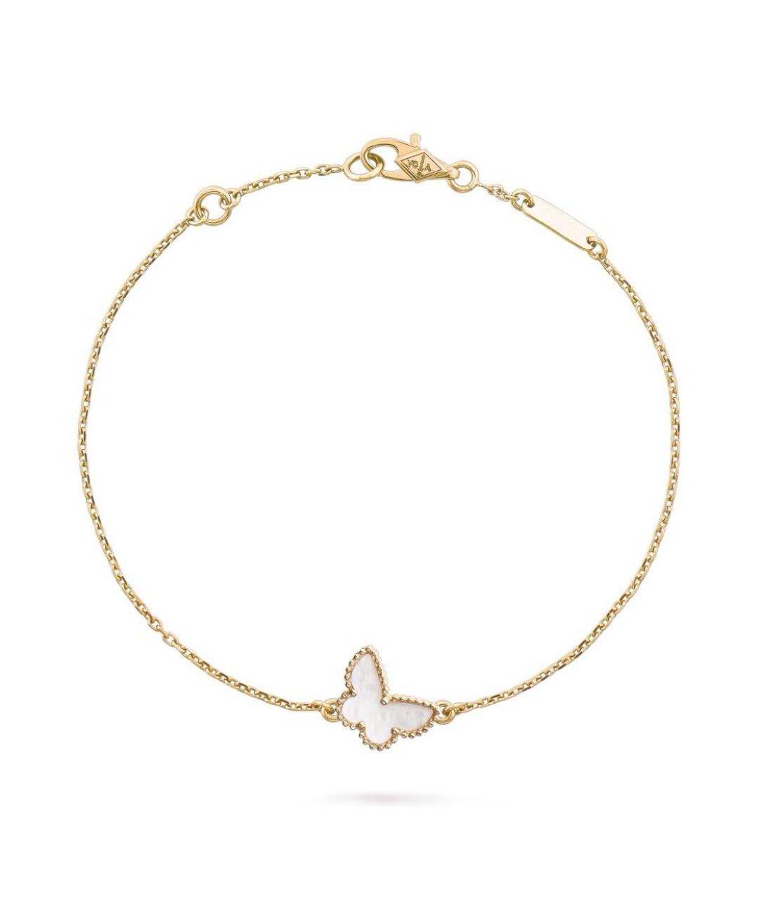 VAN CLEEF & ARPELS Белый браслет из желтого золота, фото 1