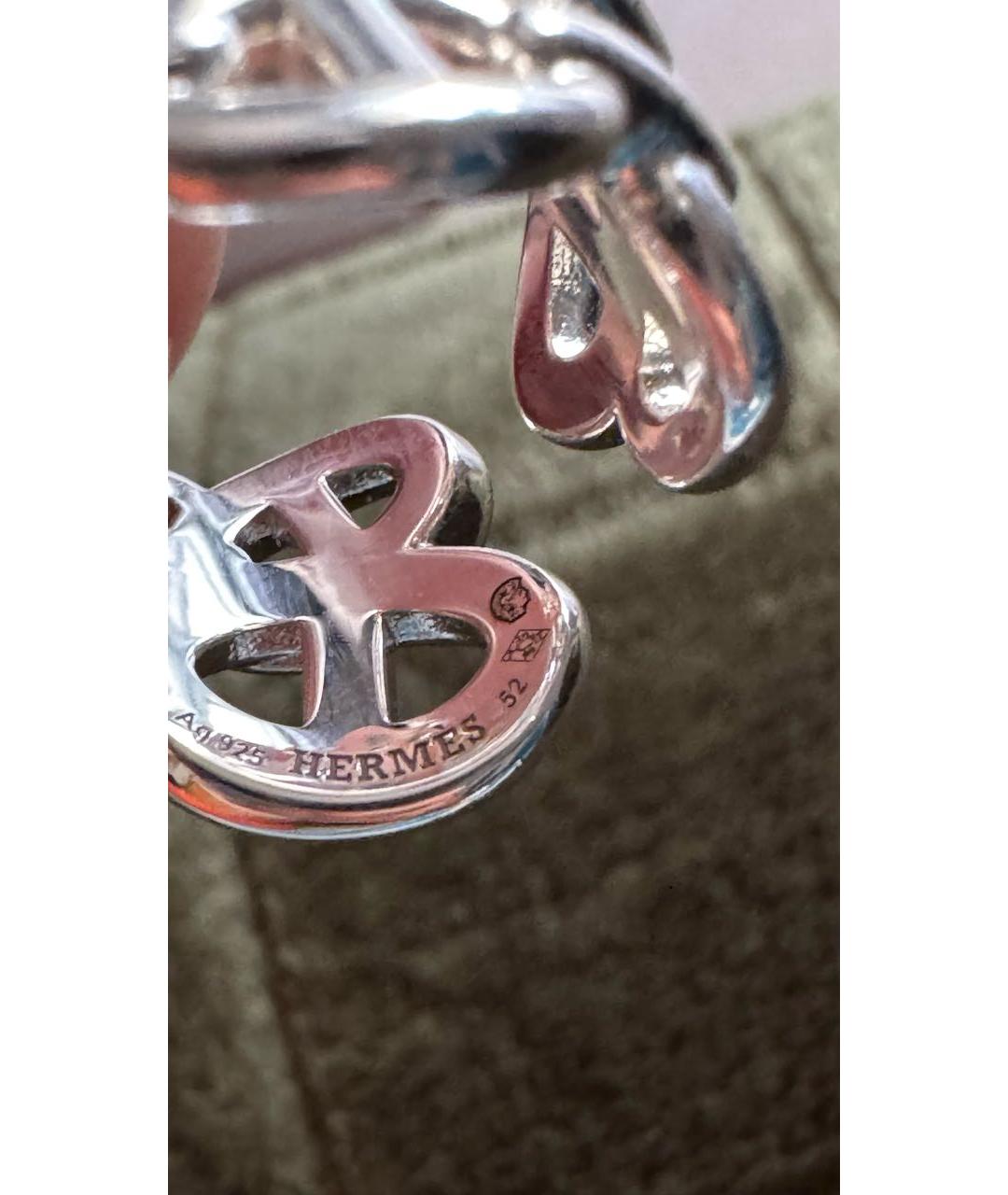 HERMES Серебряное серебряное кольцо, фото 2