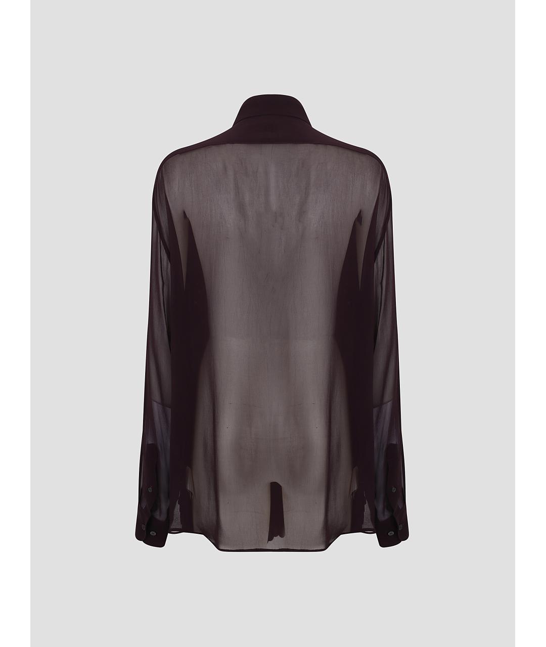 DRIES VAN NOTEN Бордовая кэжуал рубашка, фото 2