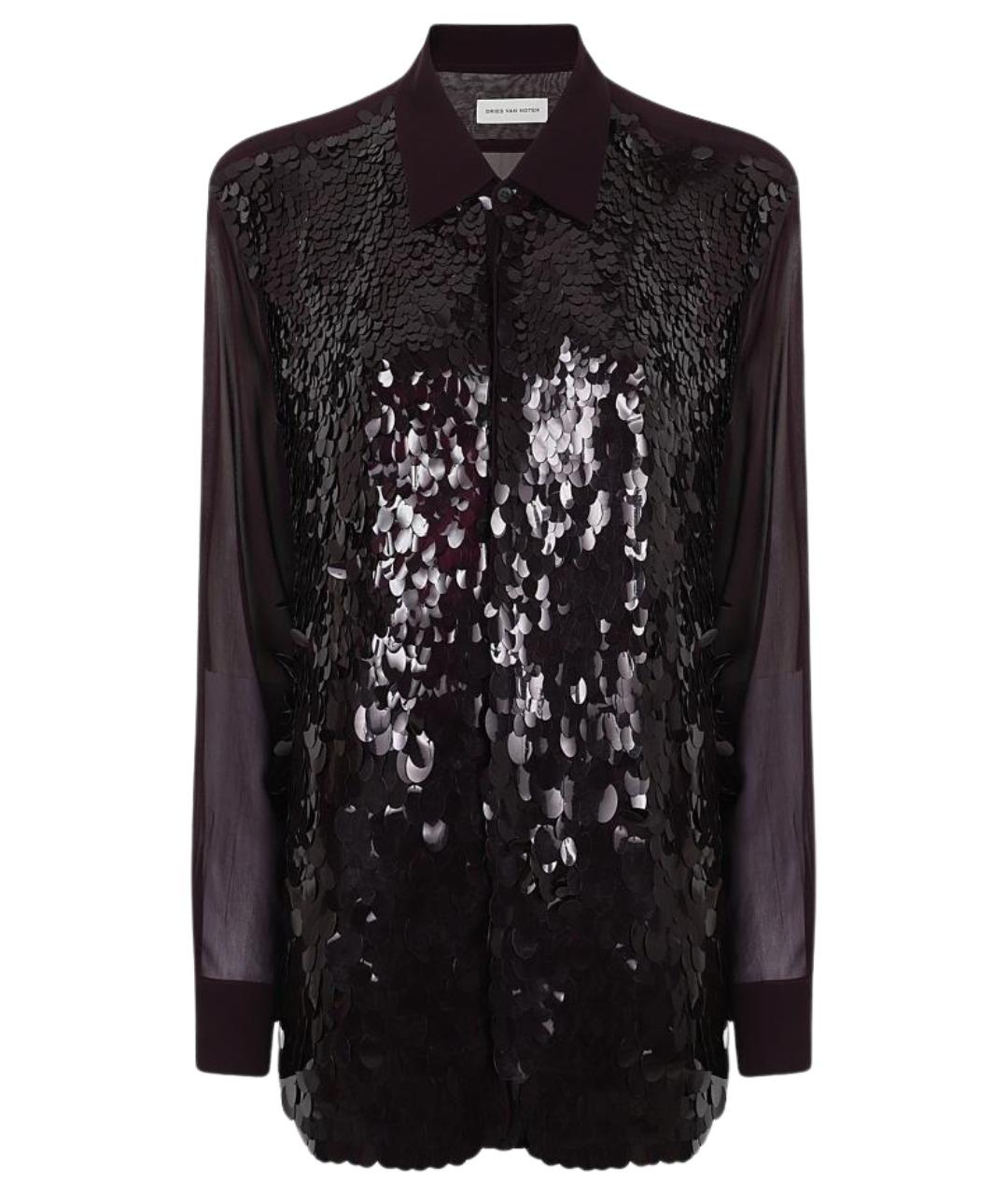 DRIES VAN NOTEN Бордовая кэжуал рубашка, фото 1