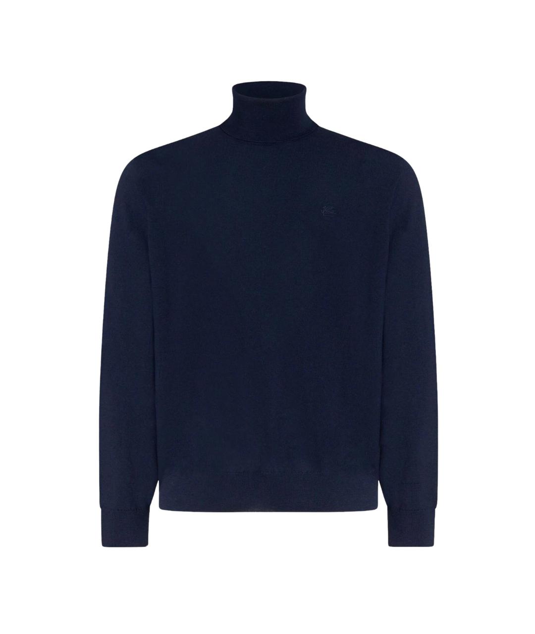 ETRO Темно-синий шерстяной джемпер / свитер, фото 1