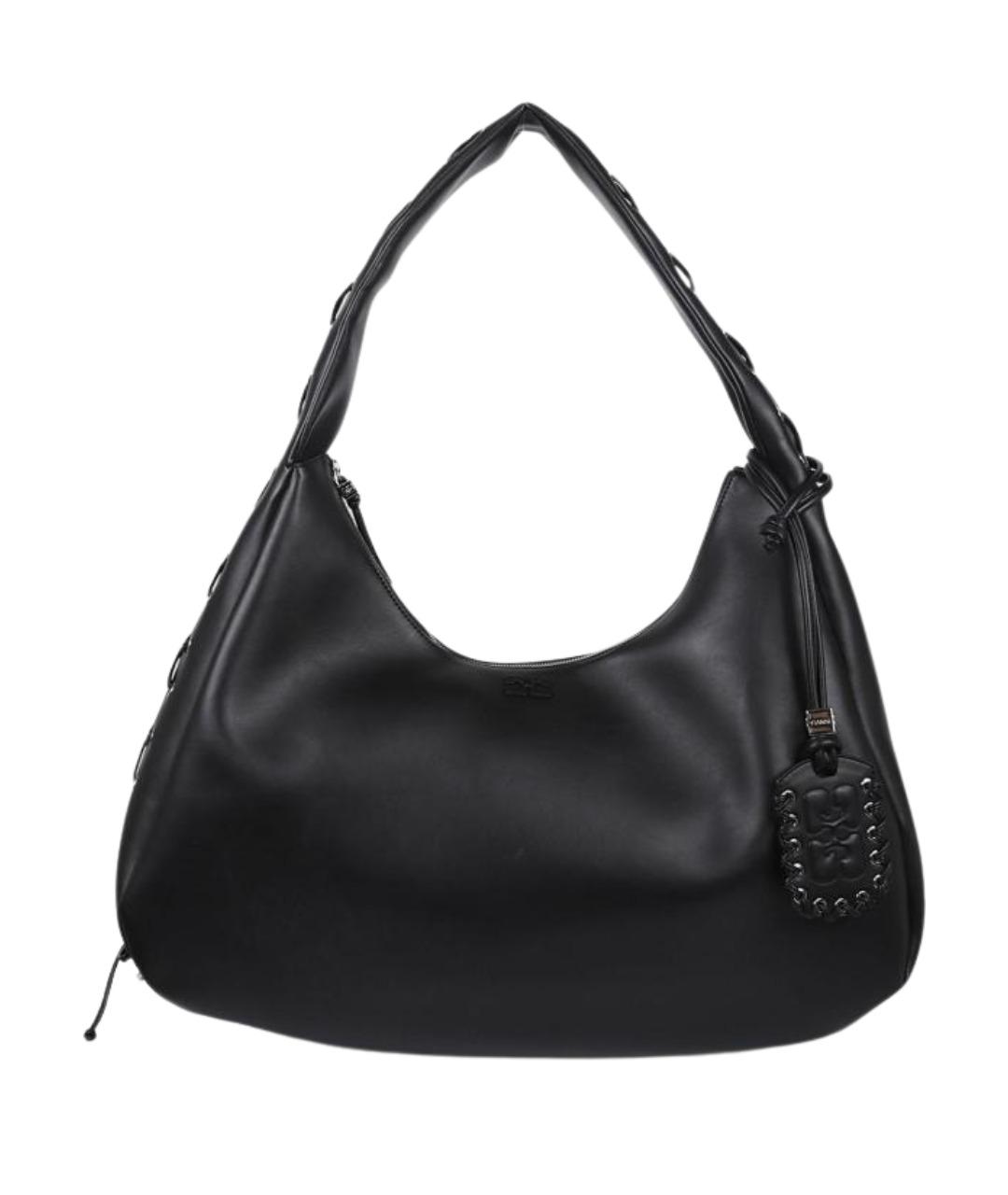 GANNI Черная сумка с короткими ручками, фото 1