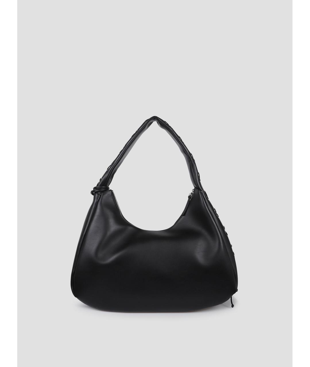 GANNI Черная сумка с короткими ручками, фото 3