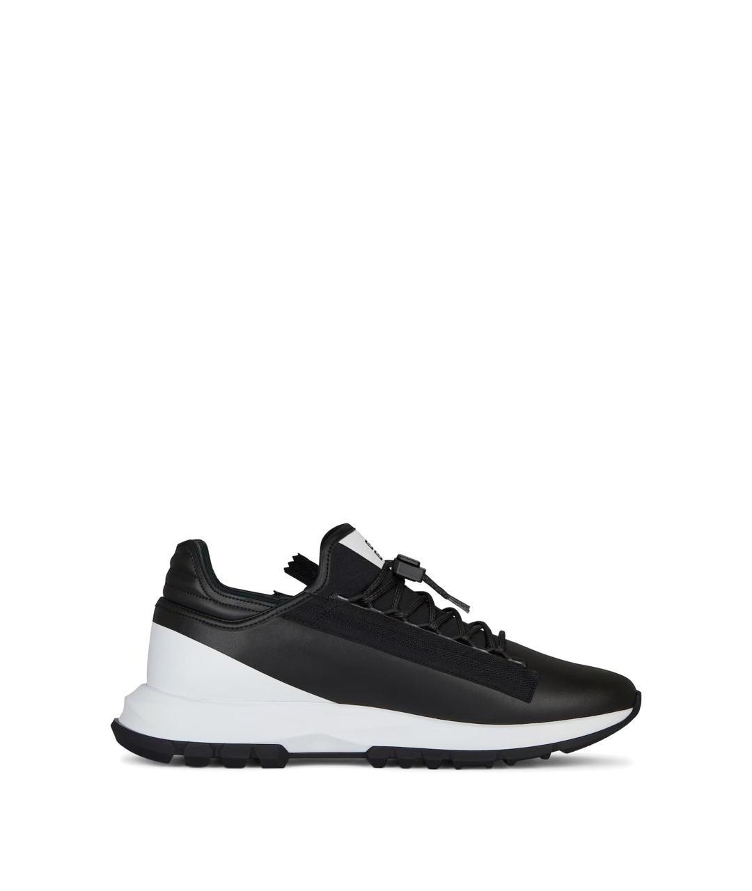 GIVENCHY Черные синтетические низкие кроссовки / кеды, фото 1