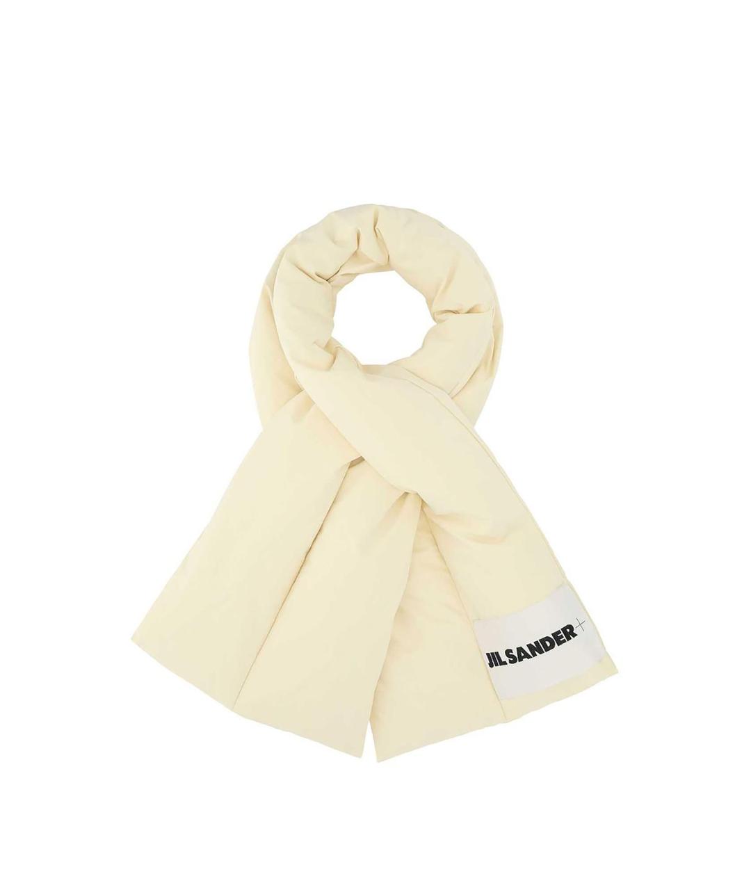 JIL SANDER Бежевый шарф, фото 2