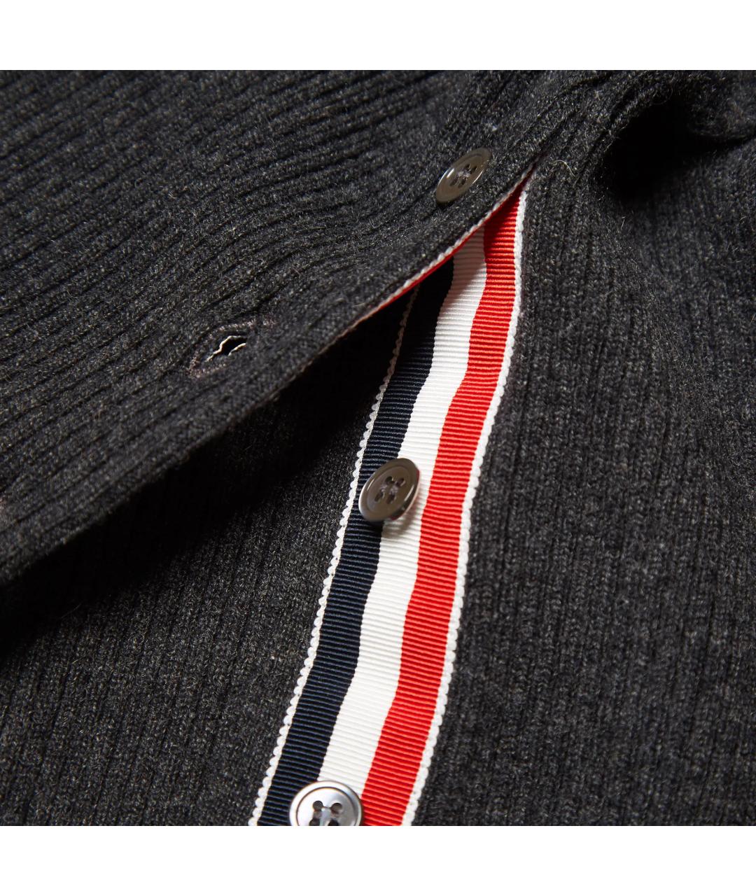 THOM BROWNE Серый шерстяной джемпер / свитер, фото 4
