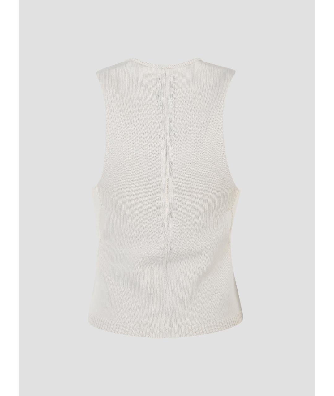 RICK OWENS Бежевая шерстяная майка, фото 2