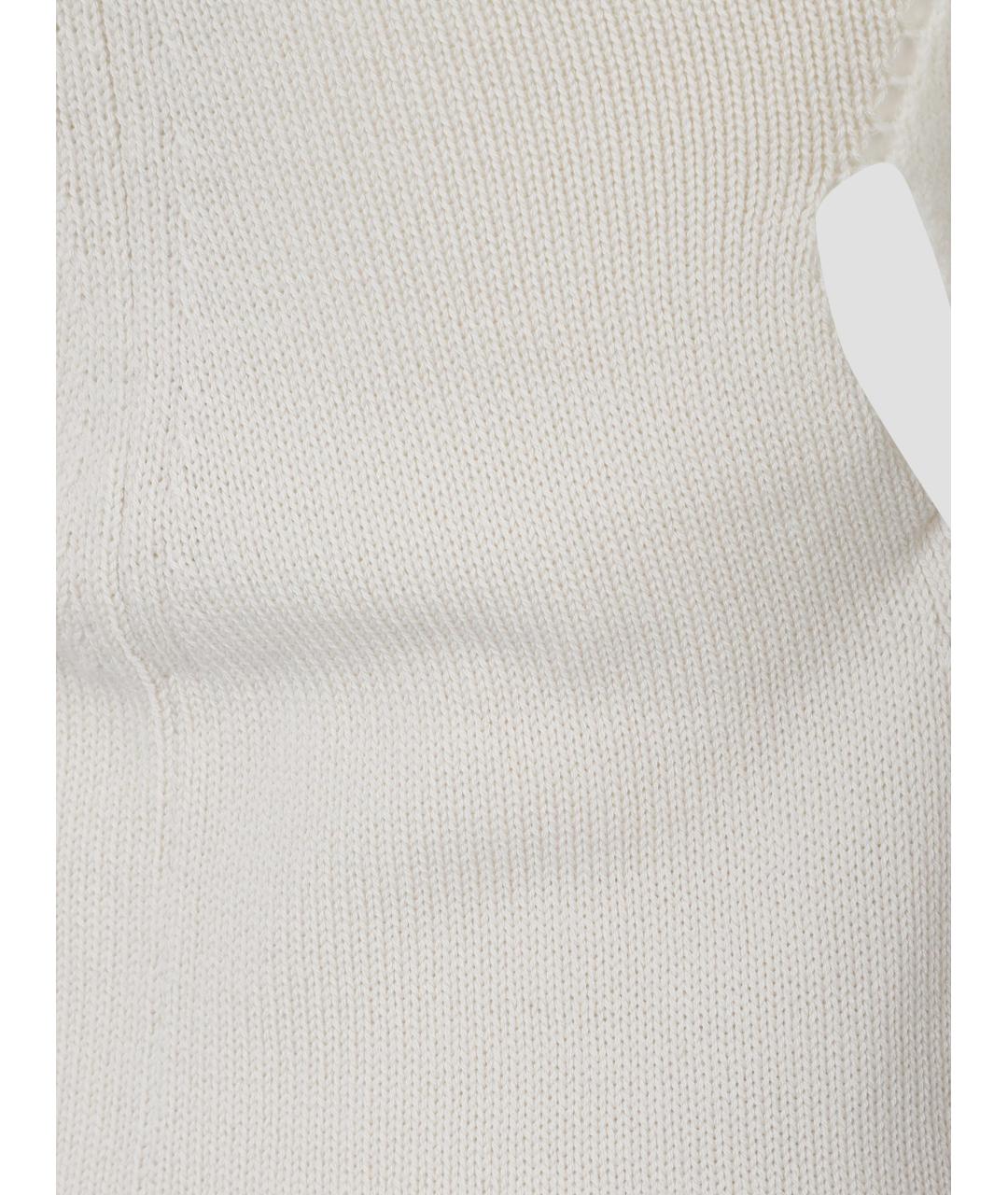 RICK OWENS Бежевая шерстяная майка, фото 3