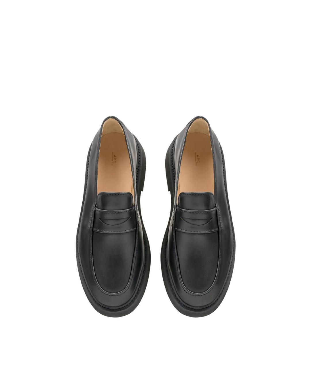 A.P.C. Черные кожаные лоферы, фото 2