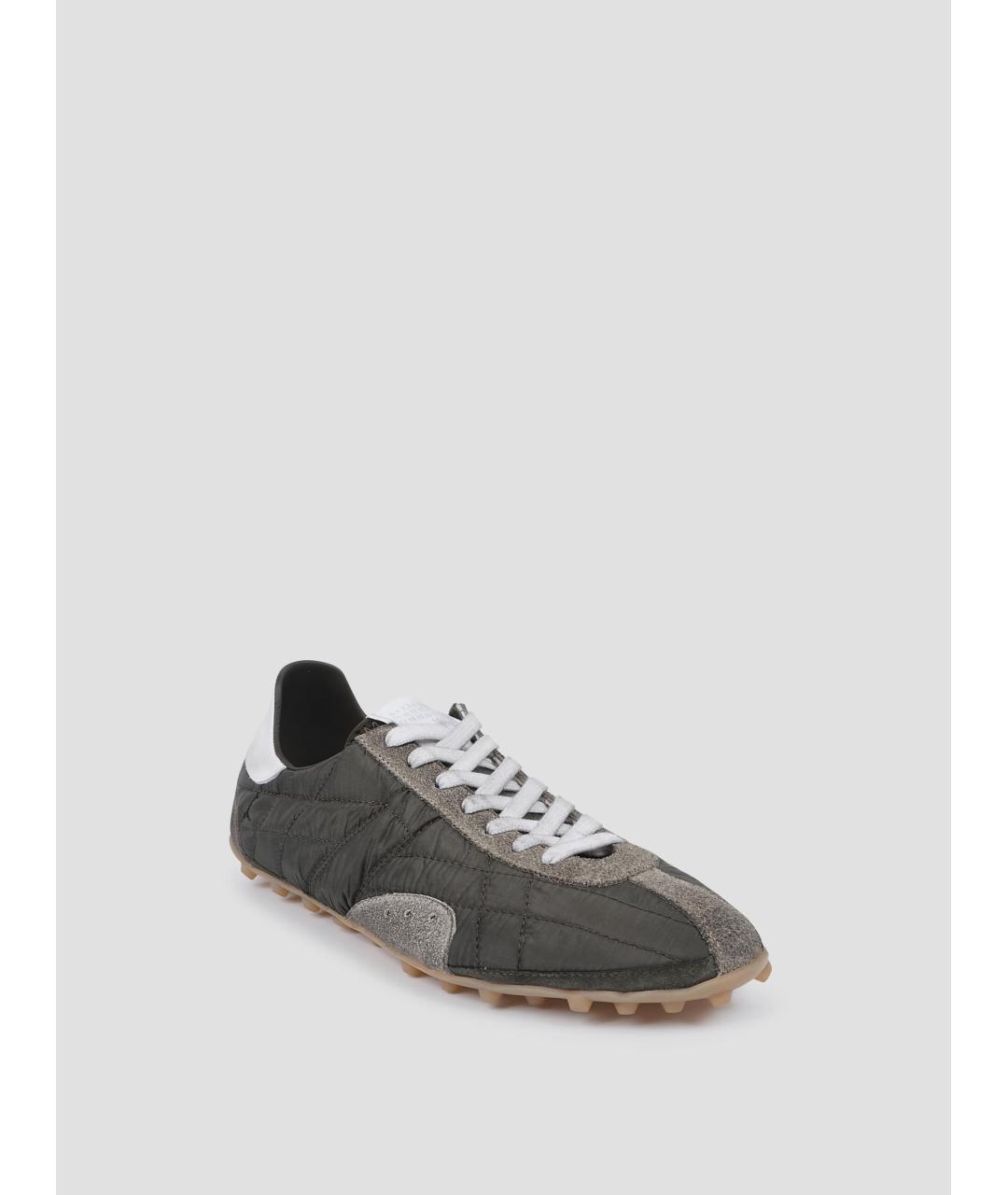 MAISON MARGIELA Серые низкие кроссовки / кеды, фото 3