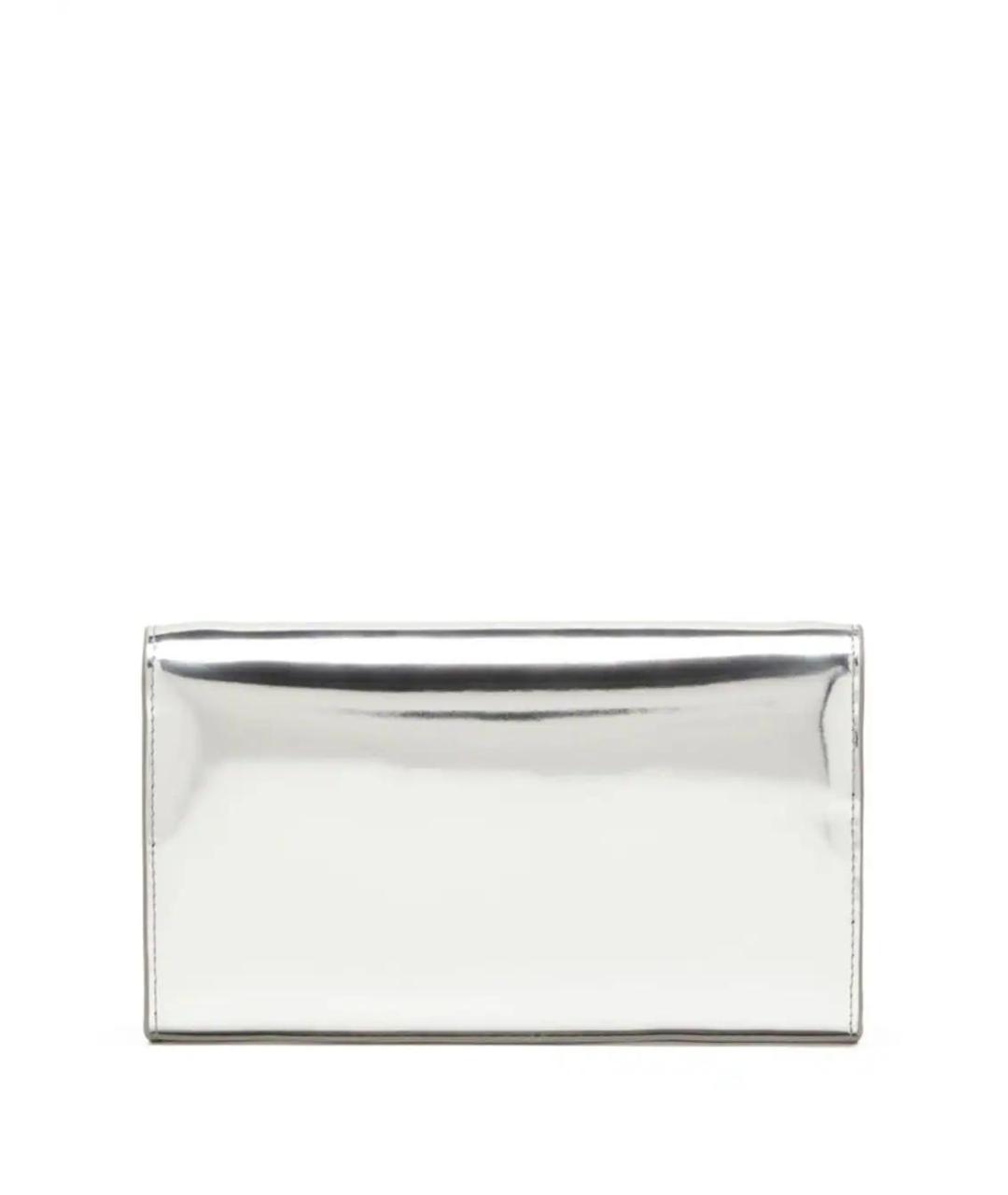 DIESEL Серебрянный кошелек из лакированной кожи, фото 2