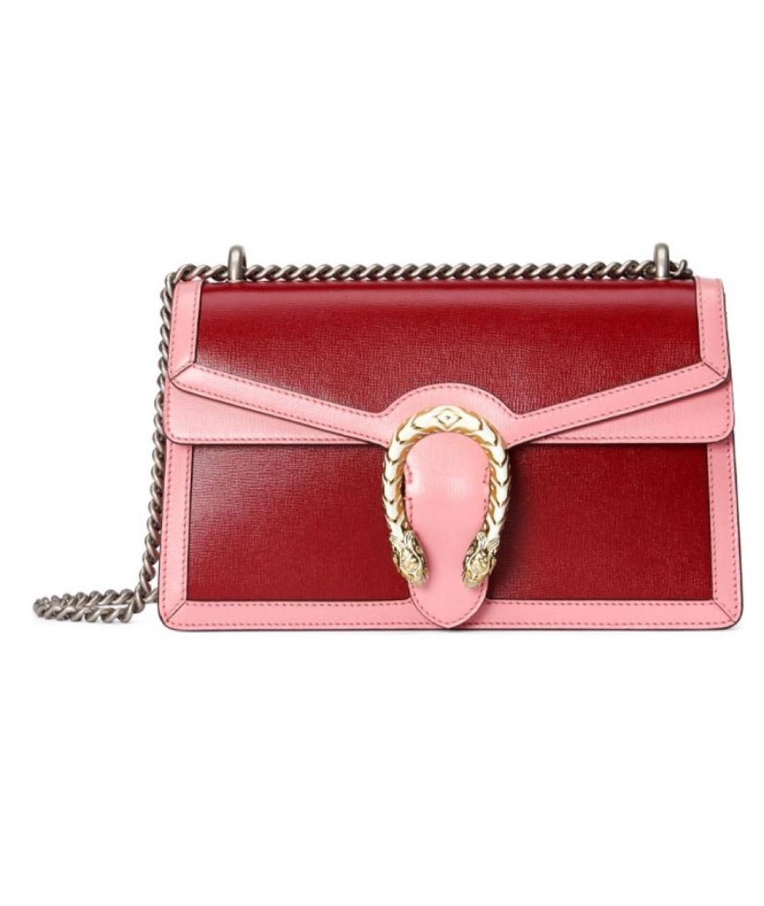 GUCCI Розовая кожаная сумка через плечо, фото 9