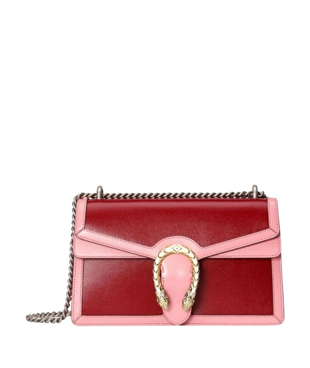 GUCCI Розовая кожаная сумка через плечо, фото 10