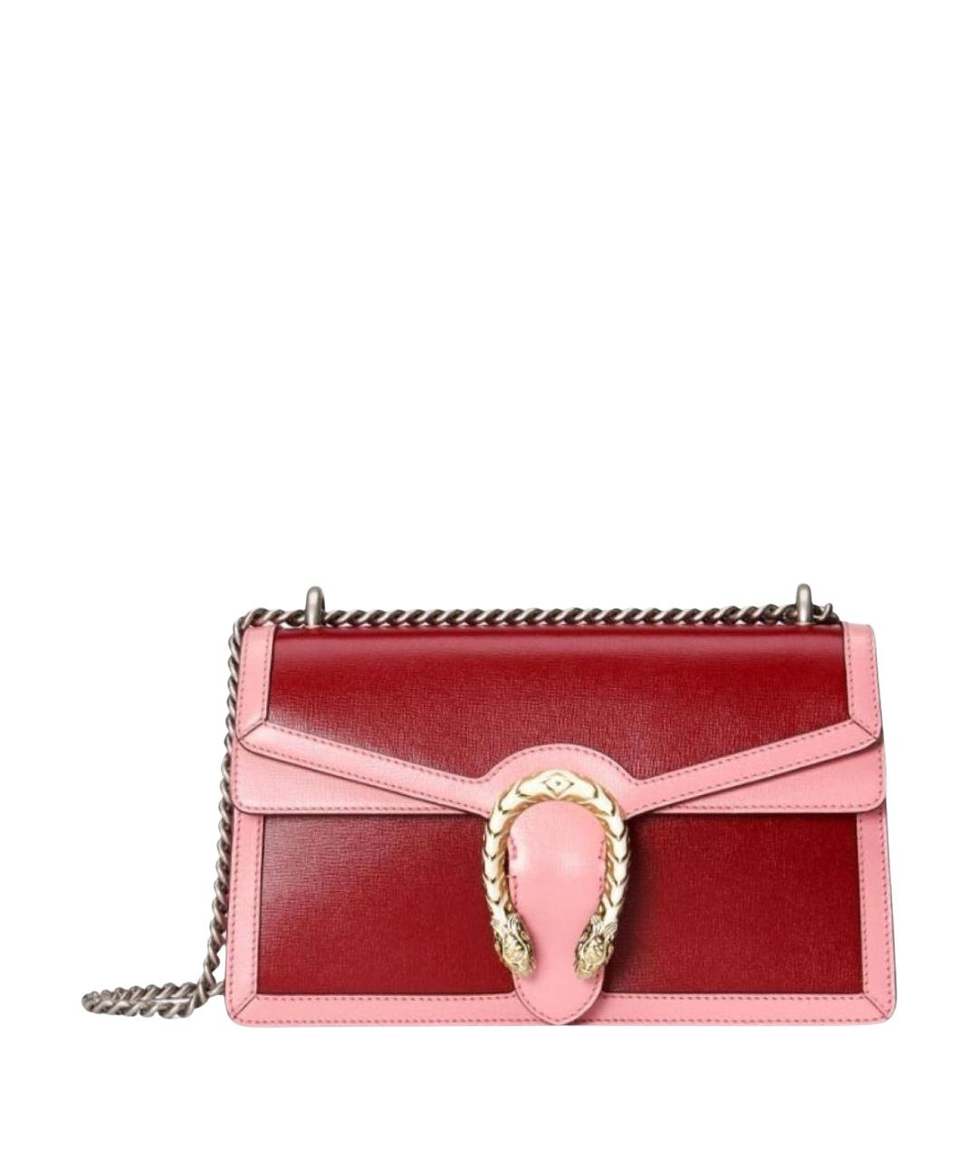 GUCCI Розовая кожаная сумка через плечо, фото 11