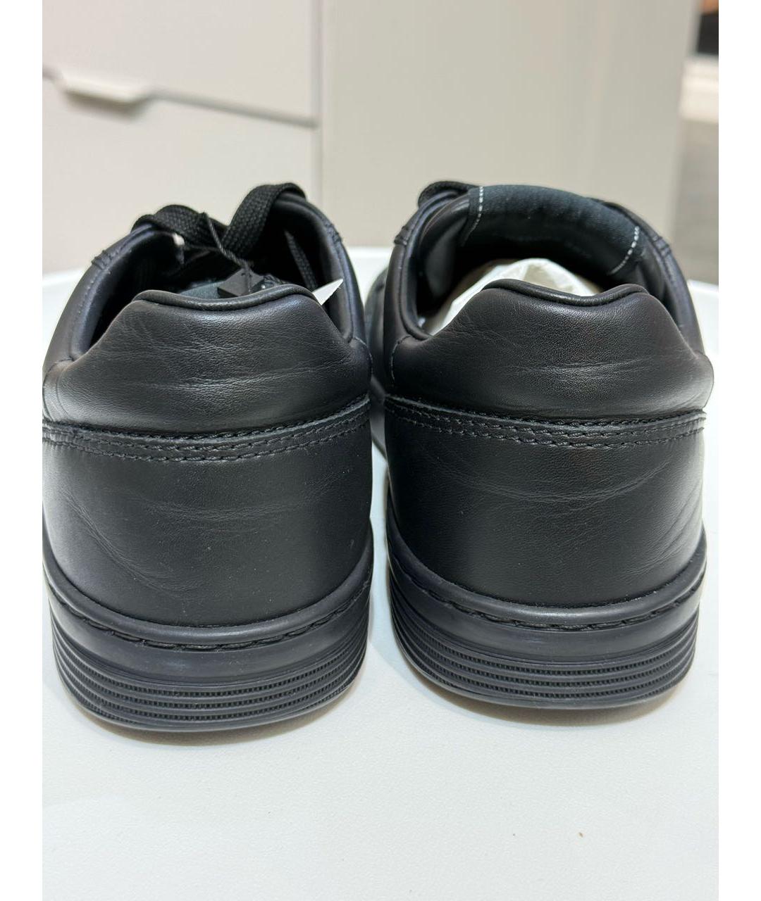 CHANEL Черные кожаные кеды, фото 4