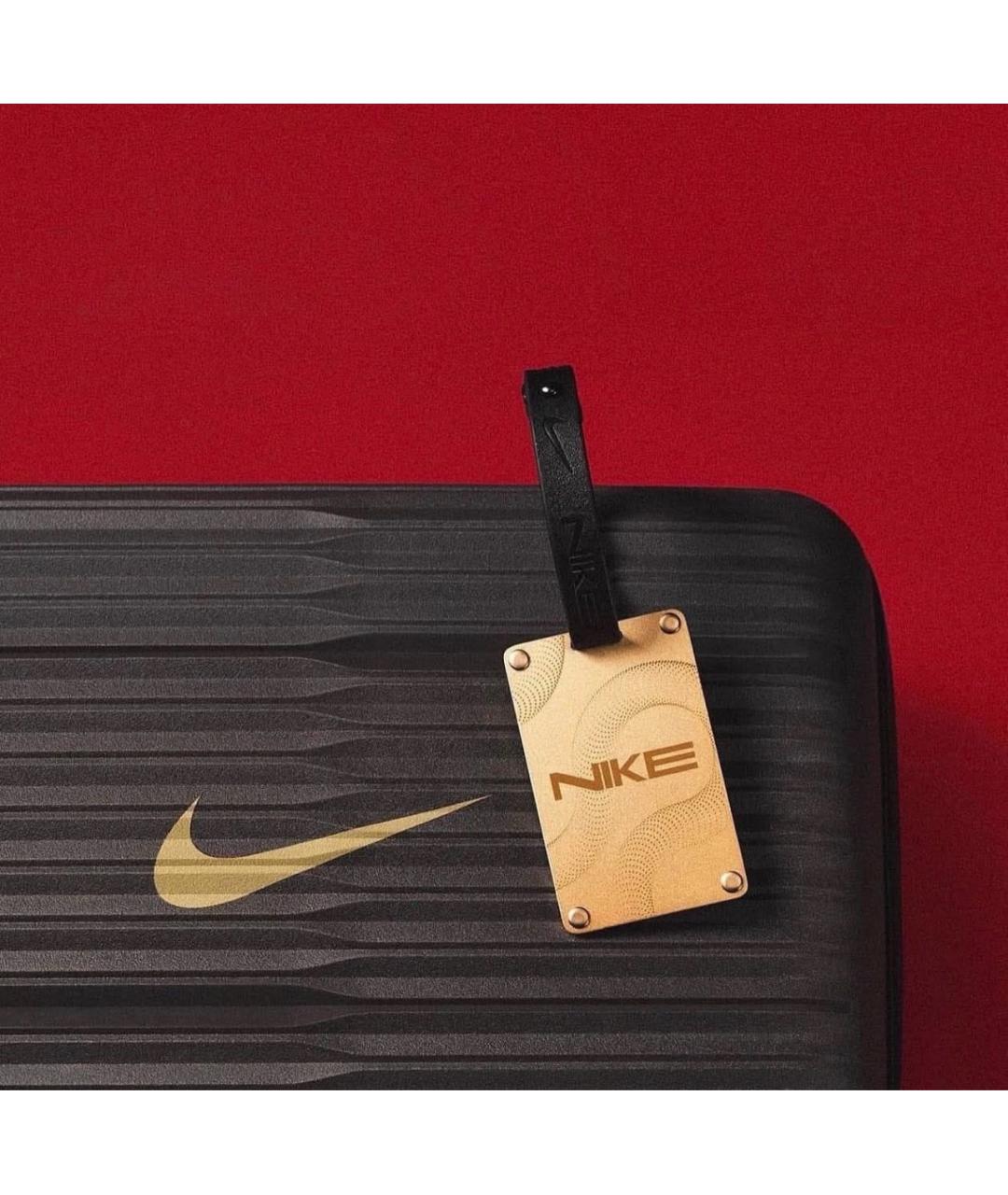 NIKE Черная кожаная сумка тоут, фото 4