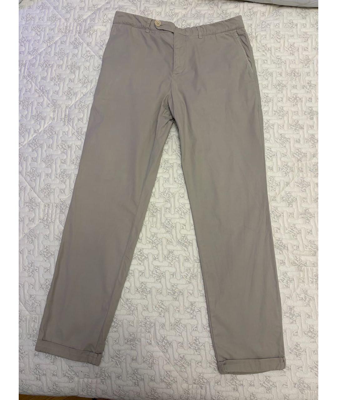BRUNELLO CUCINELLI Серые брюки чинос, фото 5