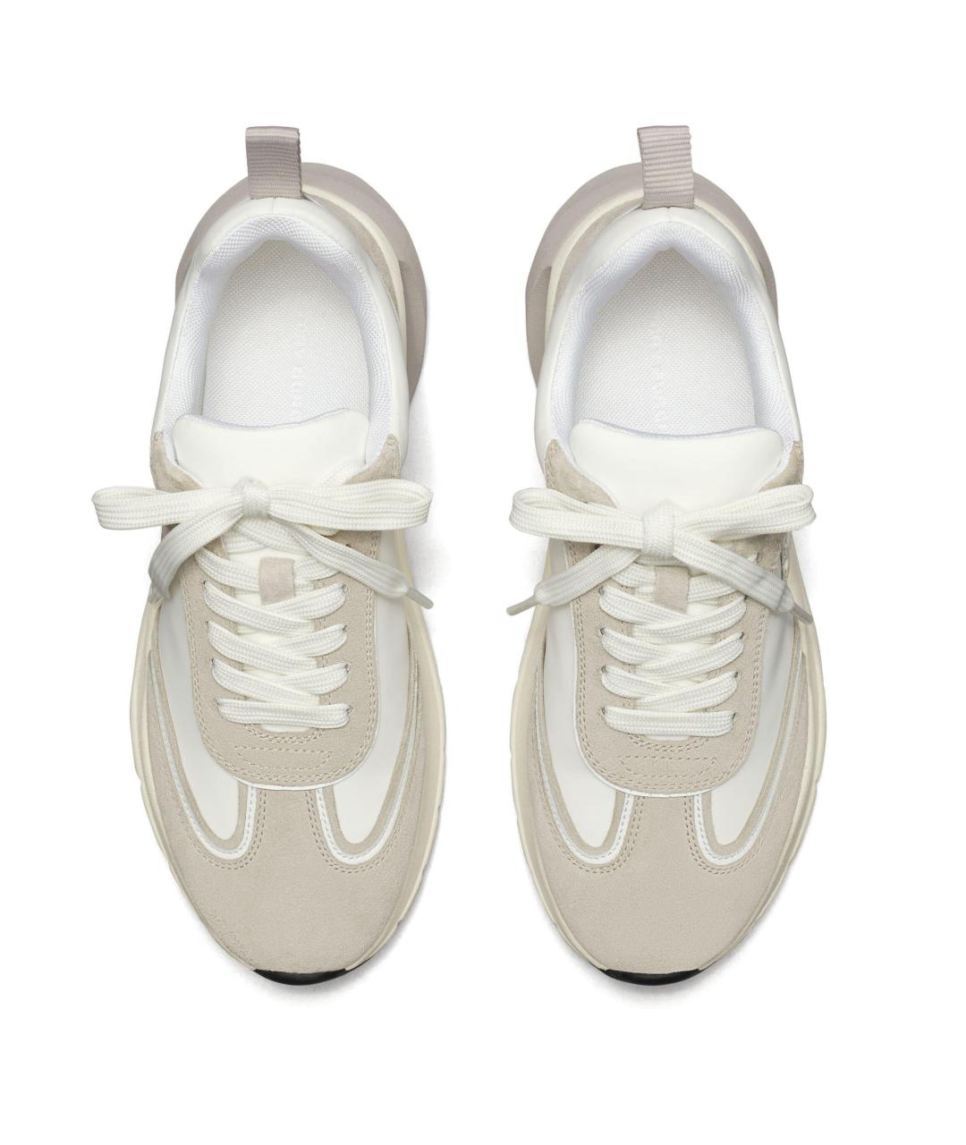 TORY BURCH Белые замшевые кроссовки, фото 4