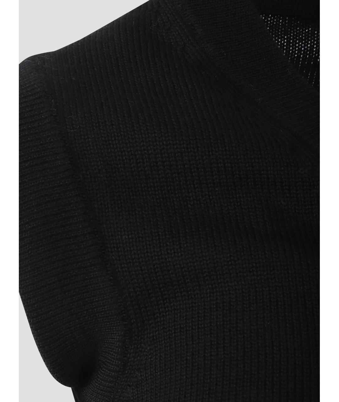 DURAN LANTIK Черная шерстяная жилетка, фото 3