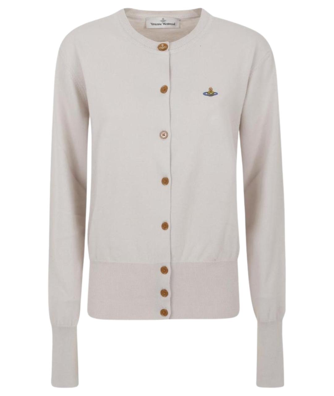 VIVIENNE WESTWOOD Белый хлопковый кардиган, фото 1