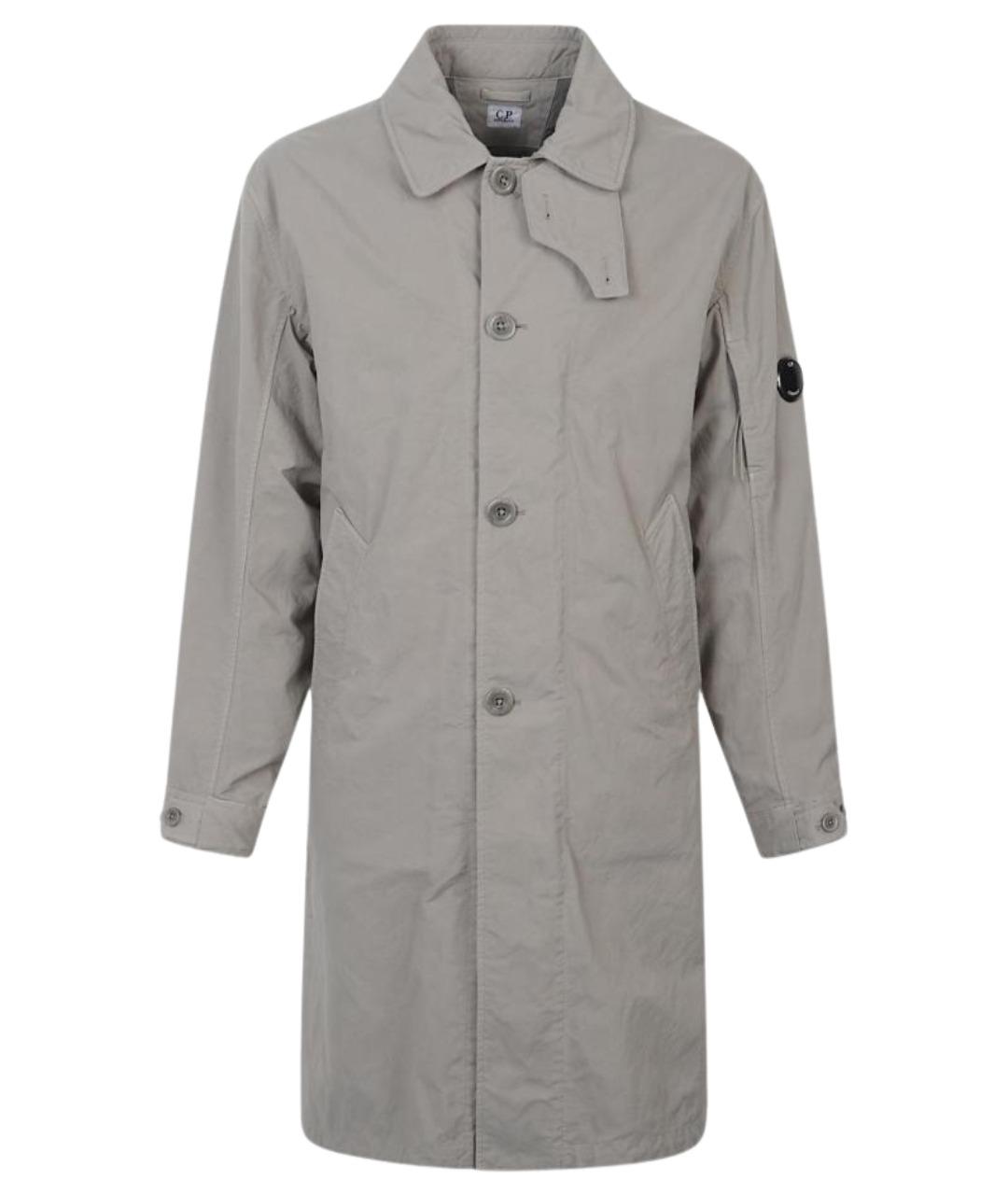 CP COMPANY Серое полиамидовое пальто, фото 1