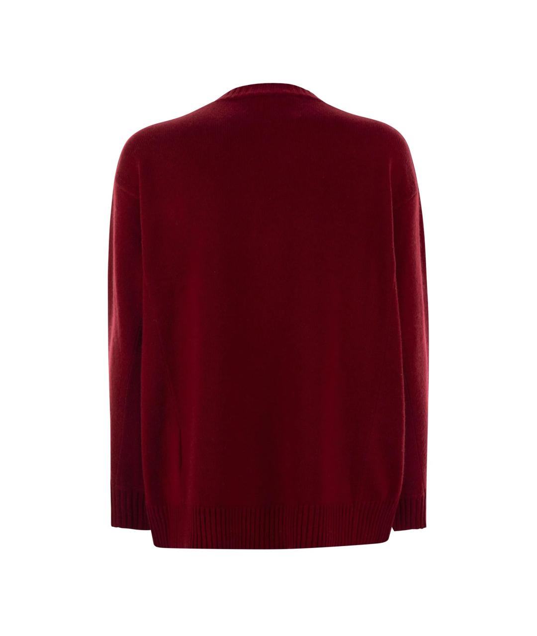 MAX MARA Красный шерстяной джемпер / свитер, фото 2