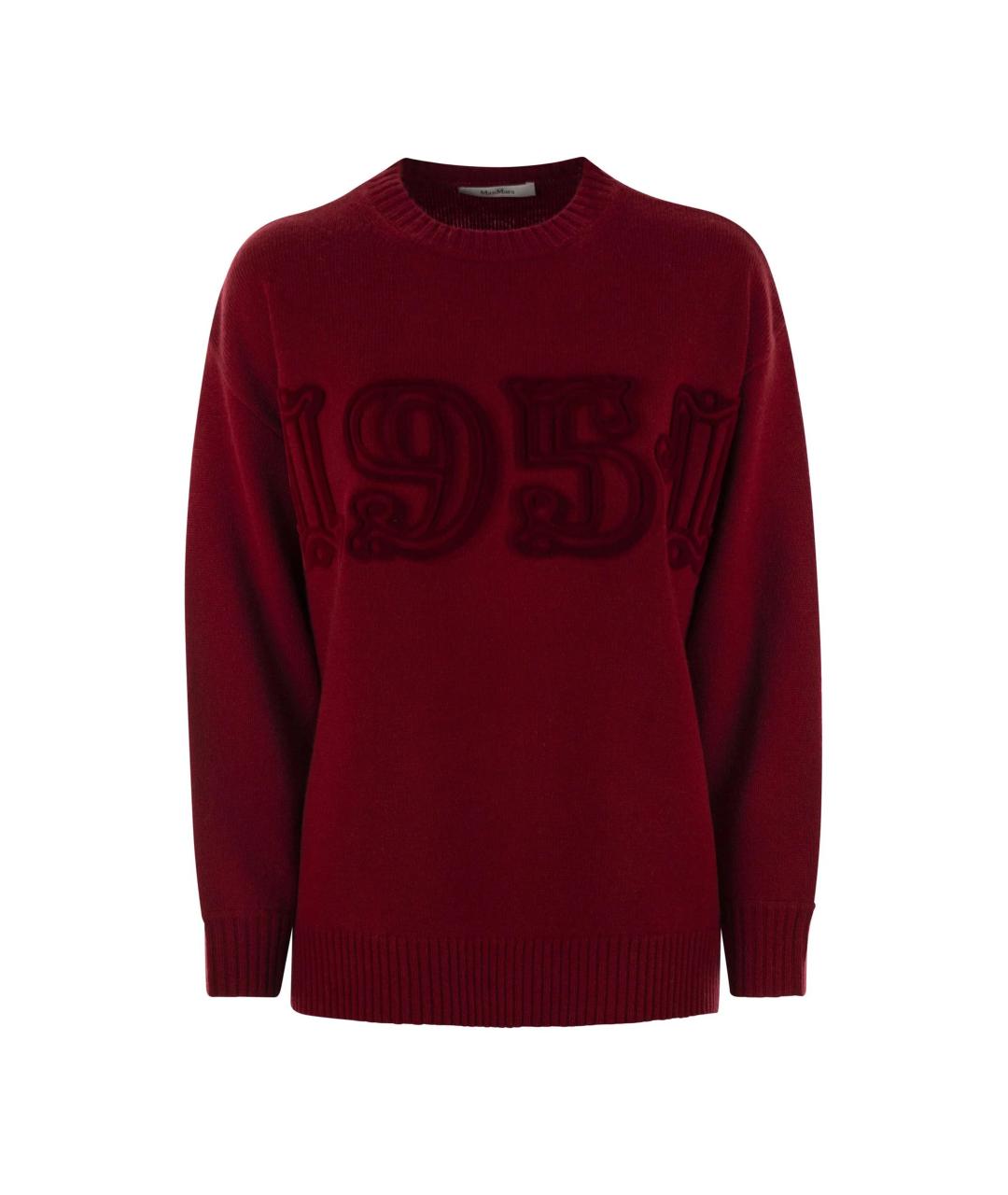 MAX MARA Красный шерстяной джемпер / свитер, фото 1