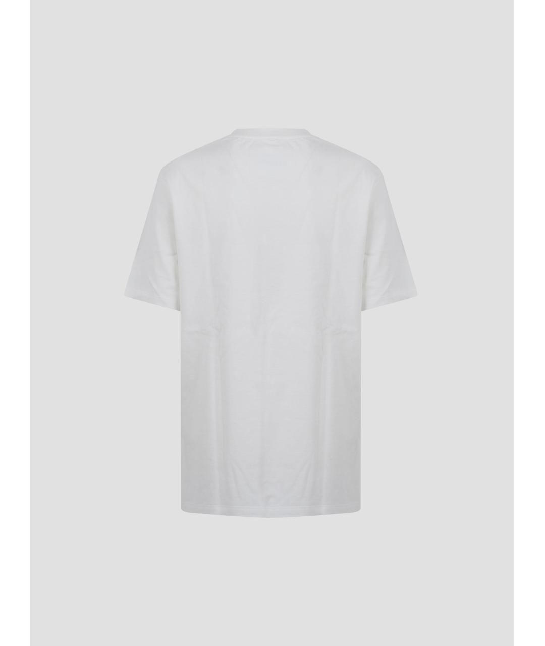 JIL SANDER Белая хлопковая футболка, фото 2