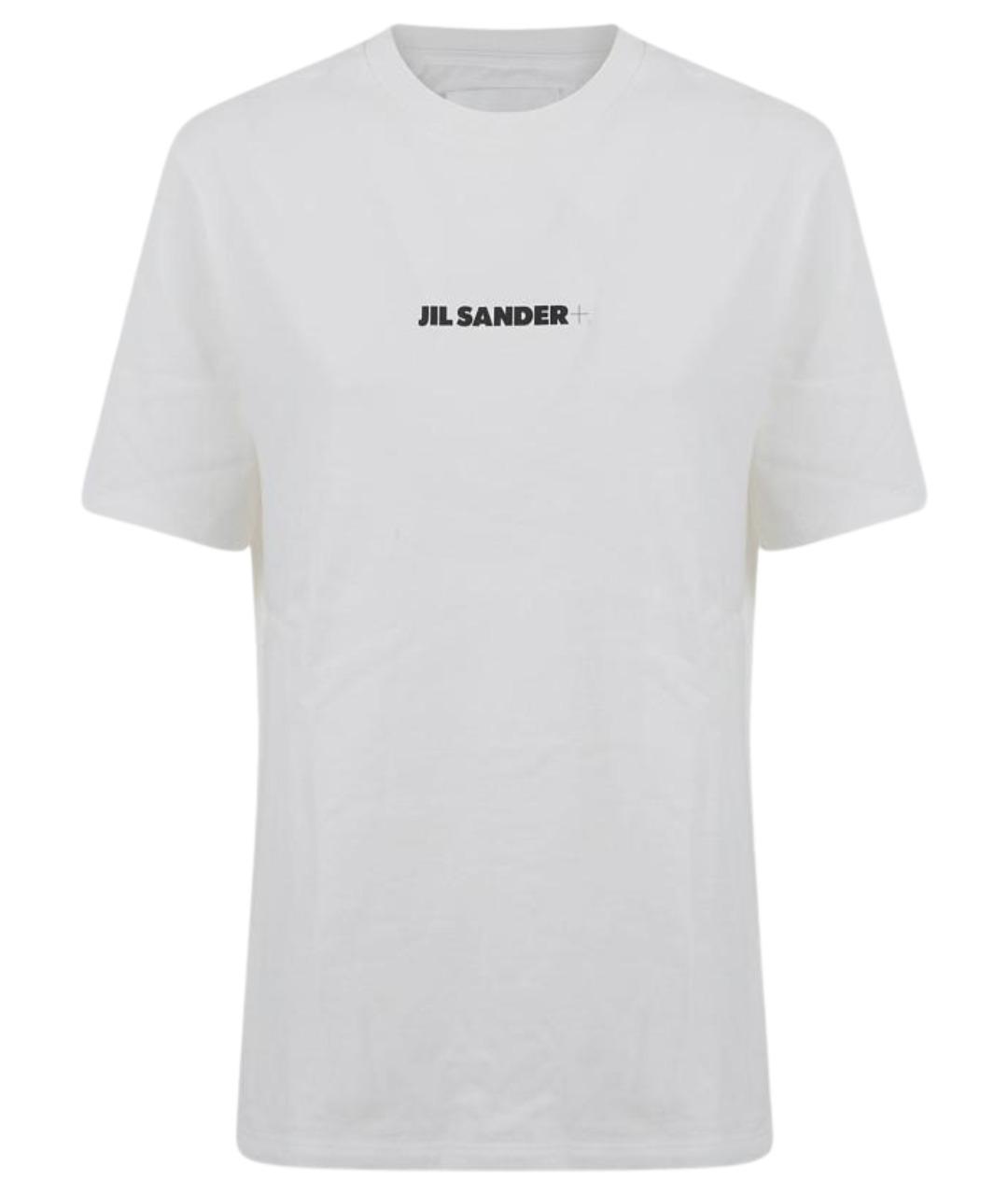 JIL SANDER Белая хлопковая футболка, фото 1