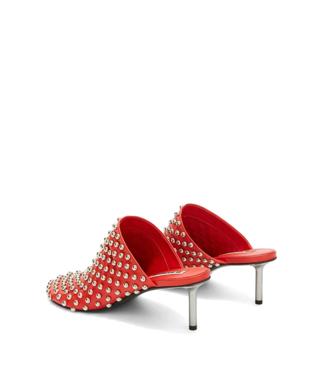 JIL SANDER Красные кожаные туфли, фото 3