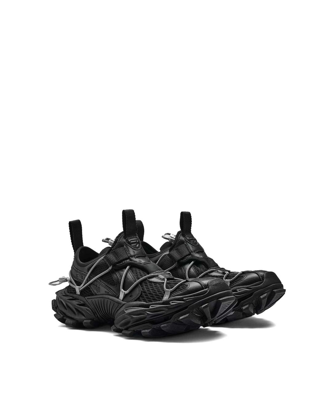 BALENCIAGA Черные низкие кроссовки / кеды, фото 2