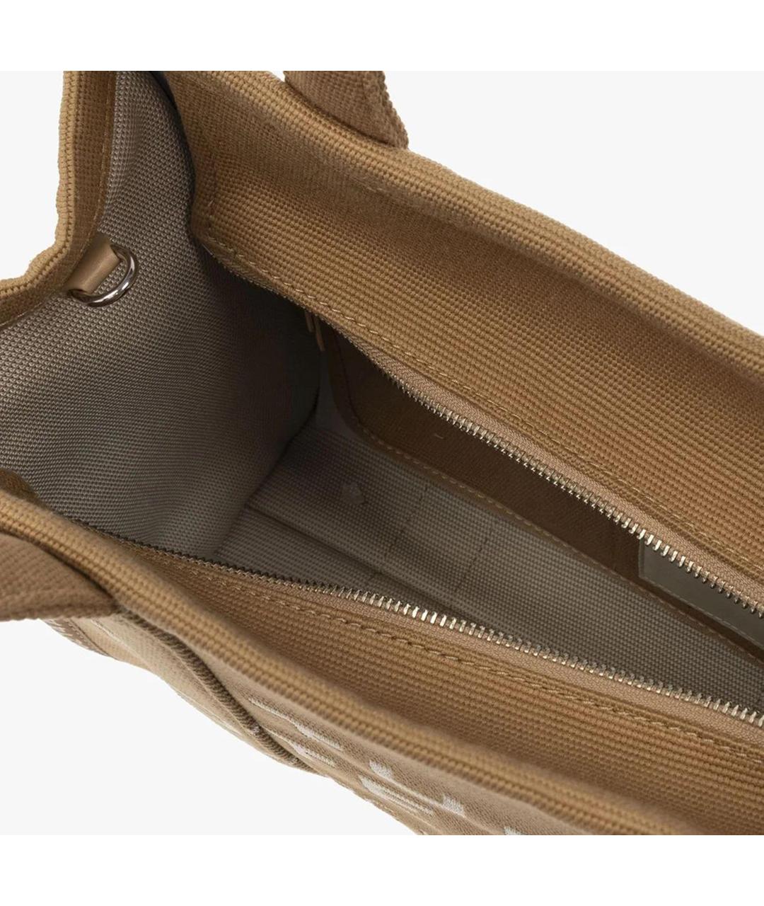 MARC JACOBS Бежевая хлопковая сумка тоут, фото 4