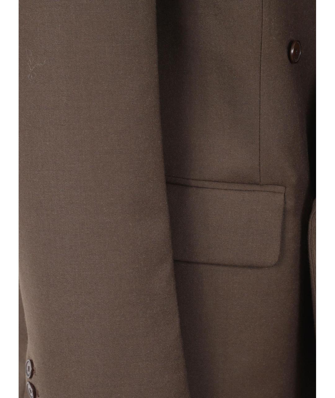 THE FRANKIE SHOP Коричневый шерстяной жакет/пиджак, фото 3