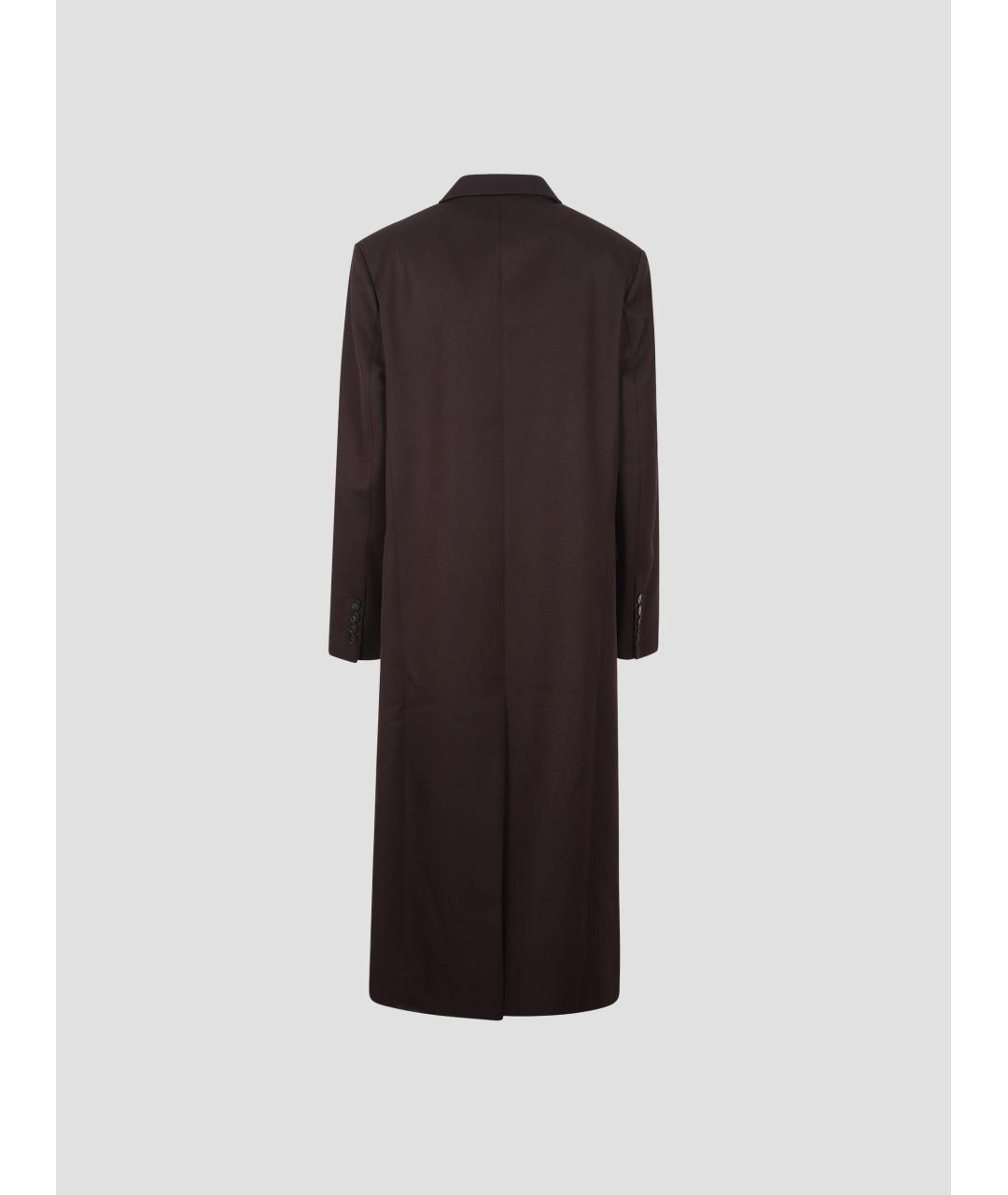 THE FRANKIE SHOP Коричневое вискозное пальто, фото 2