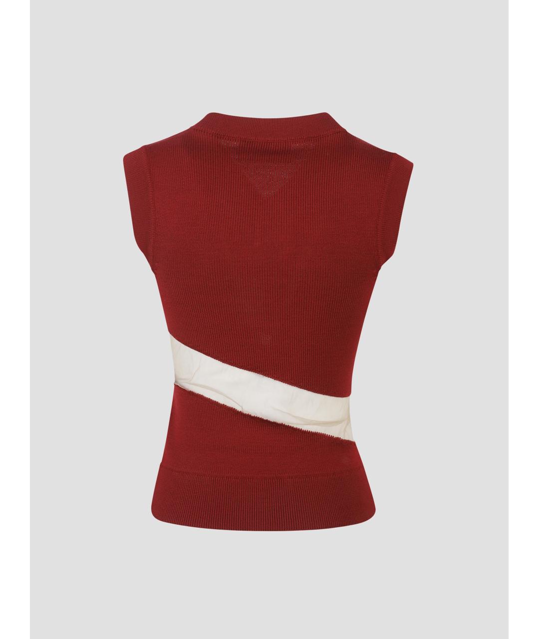 DURAN LANTIK Красная шерстяная жилетка, фото 2