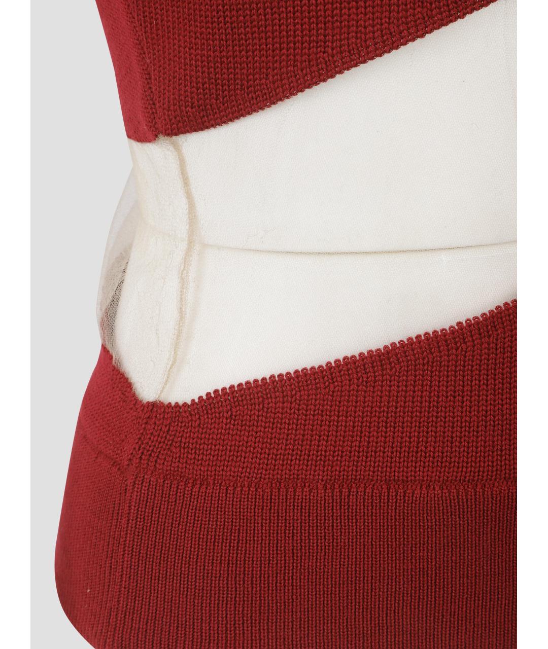 DURAN LANTIK Красная шерстяная жилетка, фото 3