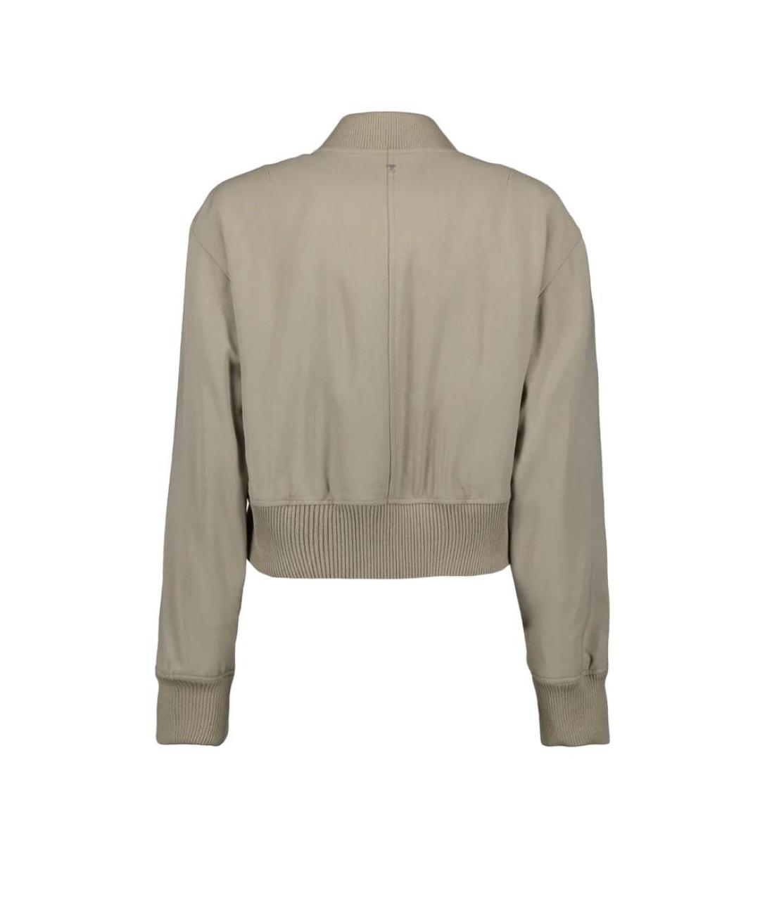 Ami Paris Бежевая вискозная куртка, фото 2