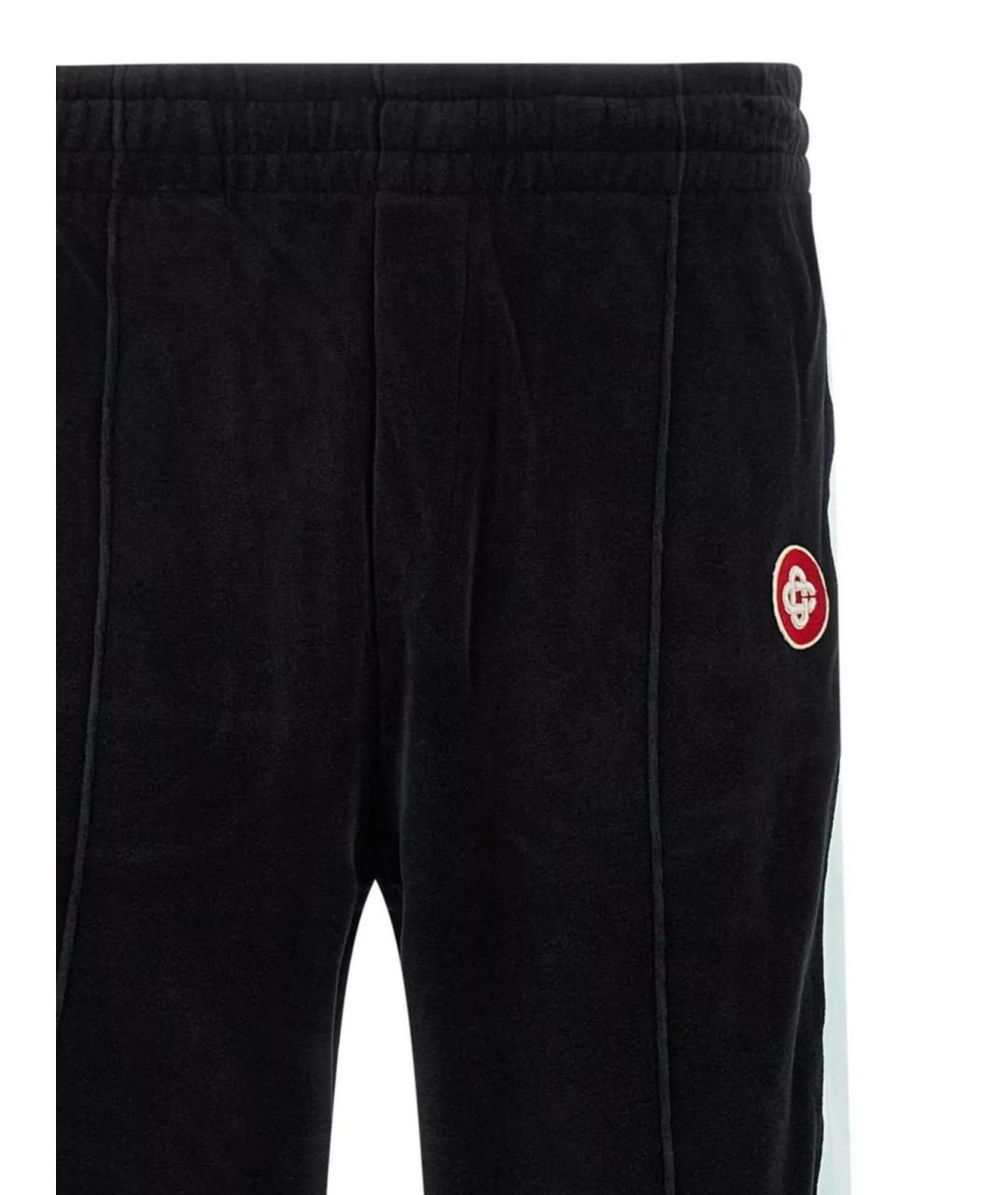 CASABLANCA Черные хлопковые повседневные брюки, фото 3