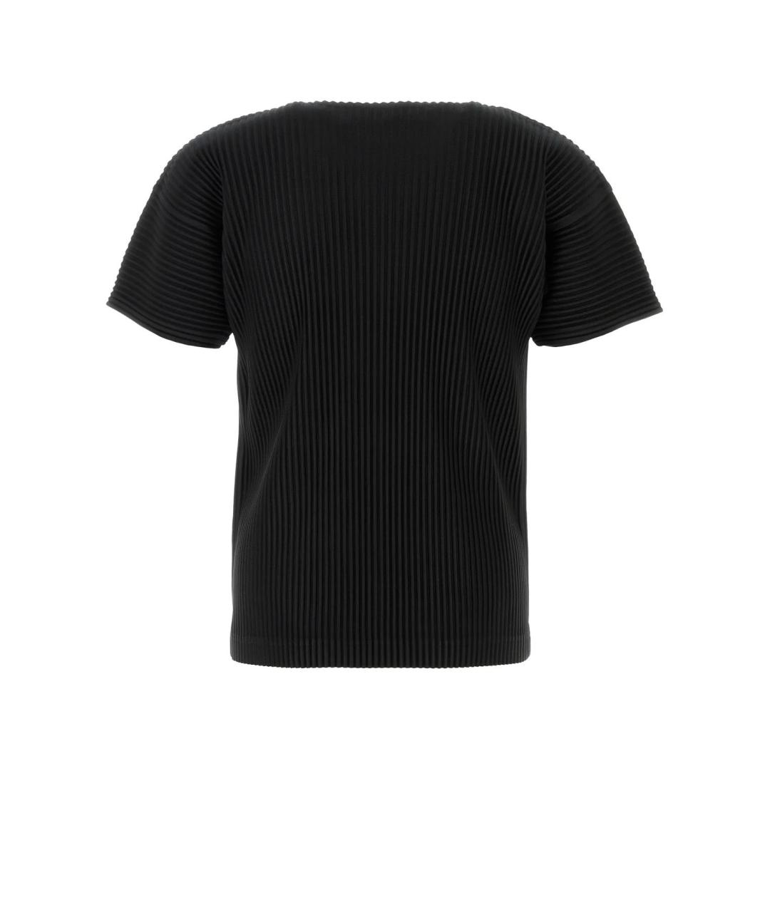 HOMME PLISSE ISSEY MIYAKE Черная футболка, фото 2
